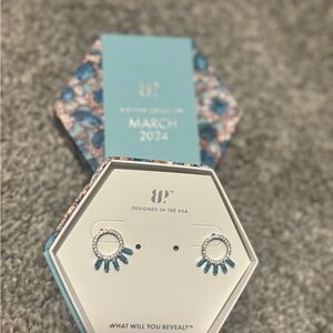 Stunning Blue and Silver Earrings by Brighton